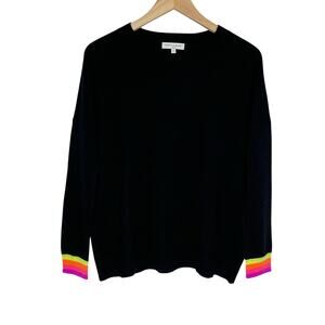 Scott & Scott London Cashmere Sweater Womens Small Black Long Sleeve Pullover